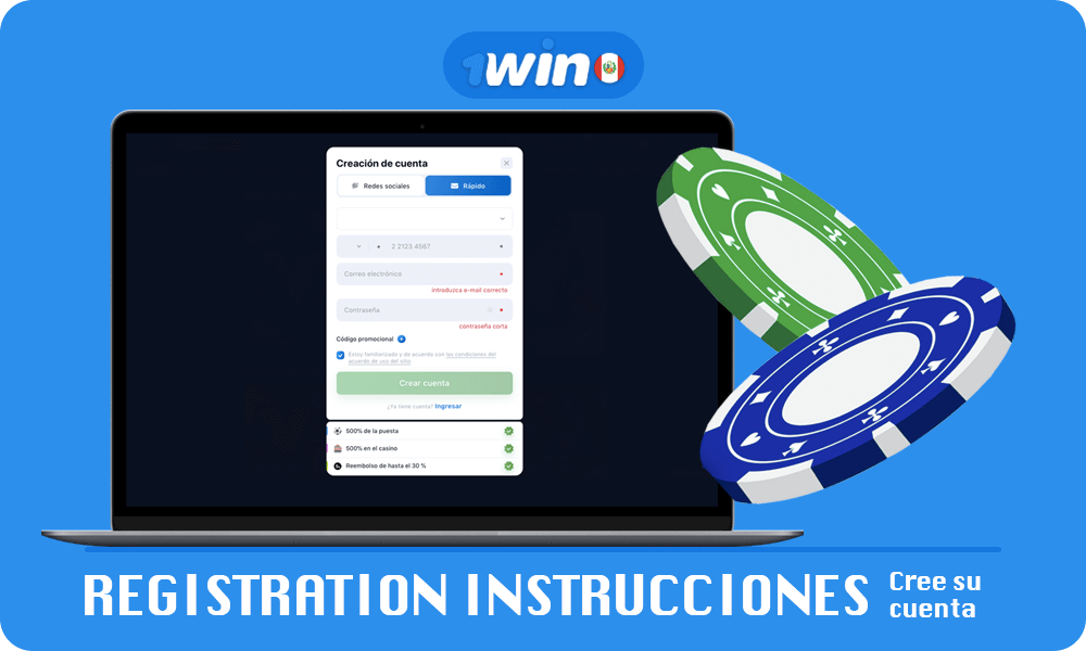 1win Registration Instrucciones - Cree su cuenta personal