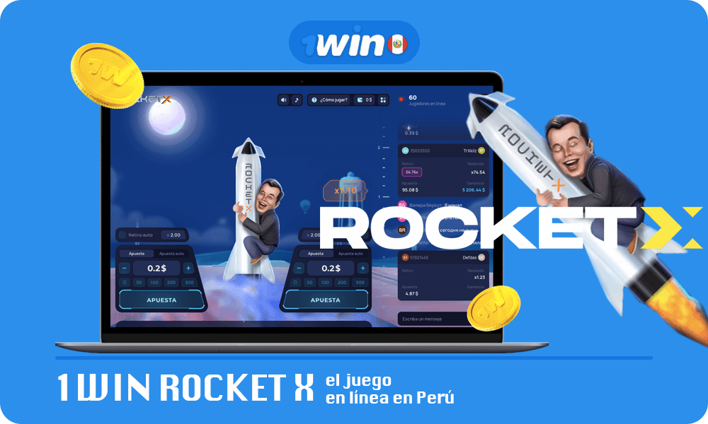 Breve información sobre 1win Rocket X el juego en línea en Perú