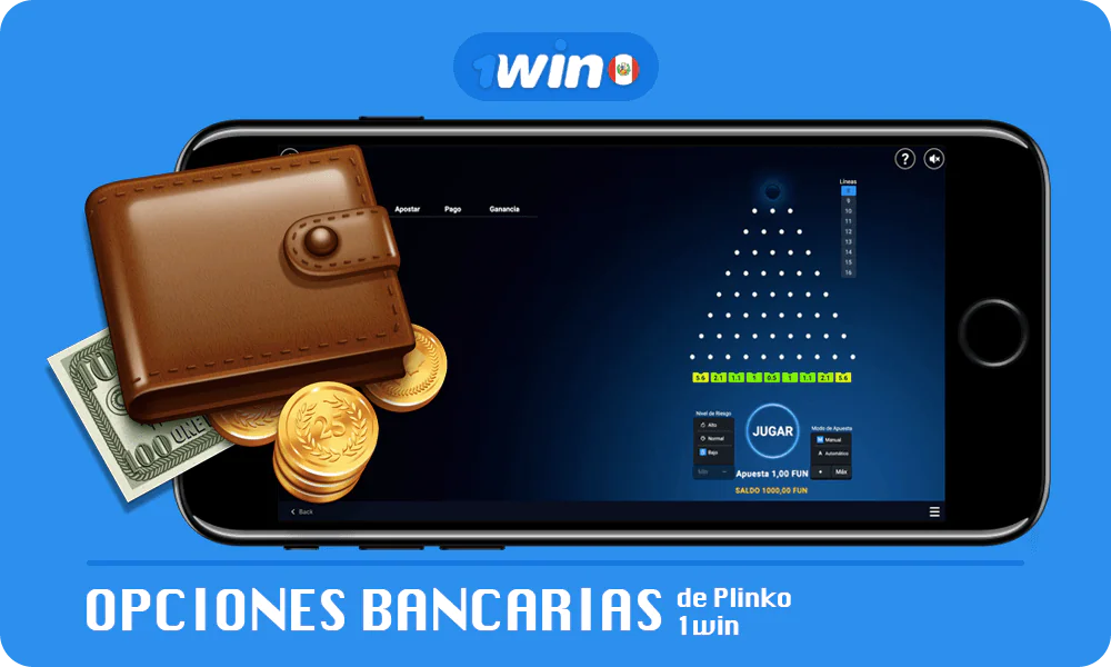 Lista de Opciones bancarias de Plinko 1win