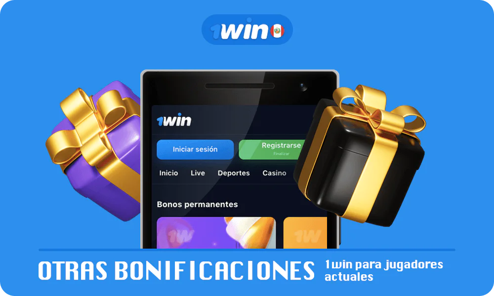 Tabla con Otras bonificaciones 1win para jugadores actuales