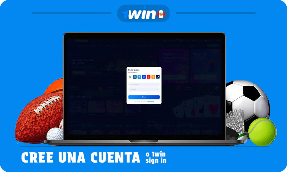 Los usuarios de Perú deben registrarse e iniciar sesión en su cuenta personal antes de realizar una apuesta en 1win