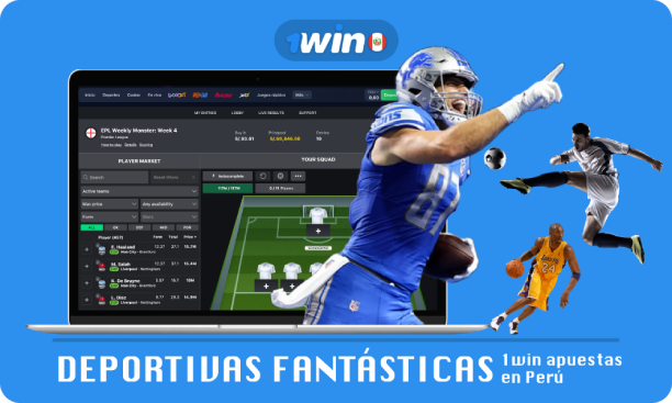 1win Perú ofrece apuestas deportivas de fantasía, donde creas equipos de los mejores jugadores en varios deportes, participas en torneos, miras partidos en vivo y compites por grandes premios