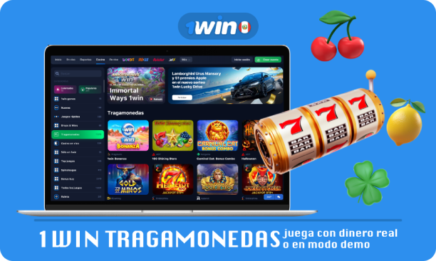 Los jugadores de Perú pueden jugar con dinero real o en modo demo en más de 10,000 tragamonedas en 1win Casino, además de participar en promociones y recibir bonos lucrativos como un bono de bienvenida del 500% y un reembolso del 30%