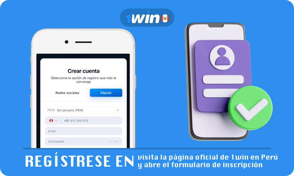 Para comenzar a apostar en fútbol con 1win en Perú, regístrate en el sitio web oficial o aplicación móvil seleccionando el Método rápido o registrándote a través de las redes sociales