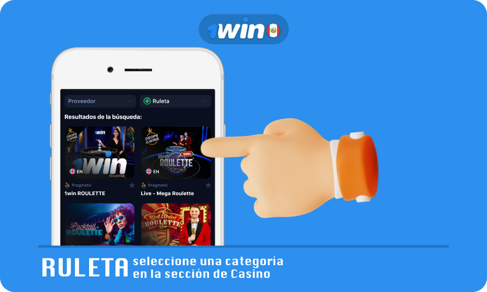 Para comenzar a jugar Ruleta 1win en Perú, ve a la sección Casino y selecciona la categoría Ruleta, luego selecciona el juego online que te guste