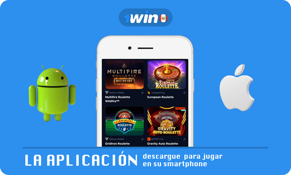 Para jugar a la ruleta 1win en Perú en cualquier momento, descargue la aplicación móvil gratuita para Android o iOS desde el sitio web móvil