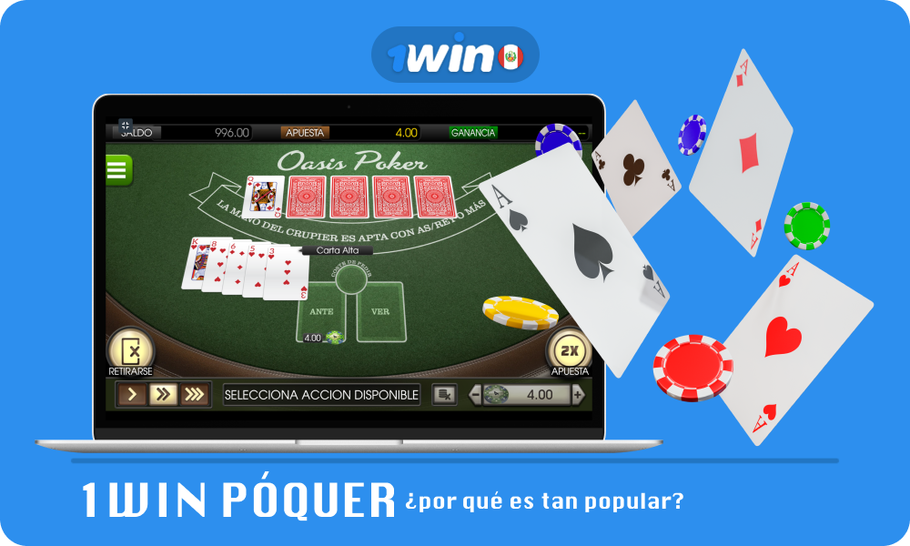 1win Poker es popular entre los jugadores de Perú debido a su bono de bienvenida, amplia selección de juegos, depósito mínimo de S/5 y la oportunidad de participar en torneos con premios en efectivo y 50% de rakeback