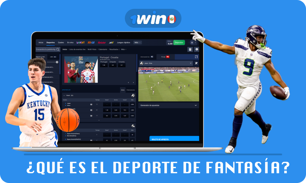 Las apuestas de deportes de fantasía en 1win Perú son apuestas en eventos deportivos reales en las que formas un equipo de jugadores seleccionados, acumulas puntos según su desempeño y compites por premios en efectivo