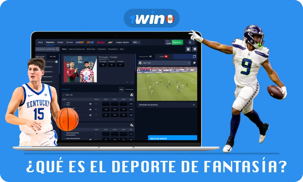 Las apuestas de deportes de fantasía en 1win Perú son apuestas en eventos deportivos reales en las que formas un equipo de jugadores seleccionados, acumulas puntos según su desempeño y compites por premios en efectivo